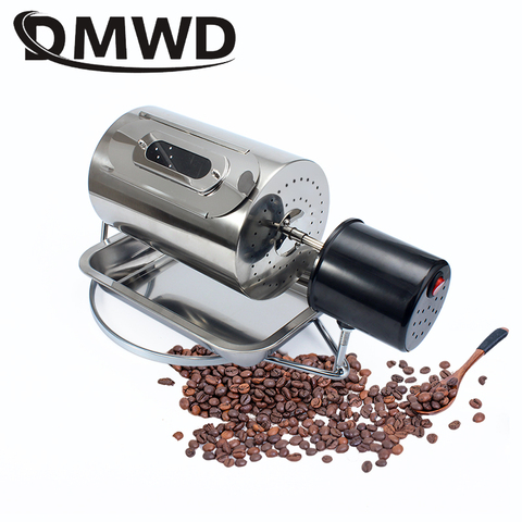 DMWD 110V/220V Coffee Beans Roaster Stainless Steel Cafe Bean Roasting Machine Baking Fry Peanut Grain Nuts Dryer EU US UK Plug ► Photo 1/6