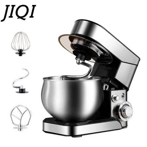JIQI 1200W Electric Stand Food Mixer Stainless Steel Chef Machine 5L Bowl Cream Blender Knead Dough Cake Bread Whisk Egg Beater ► Photo 1/4