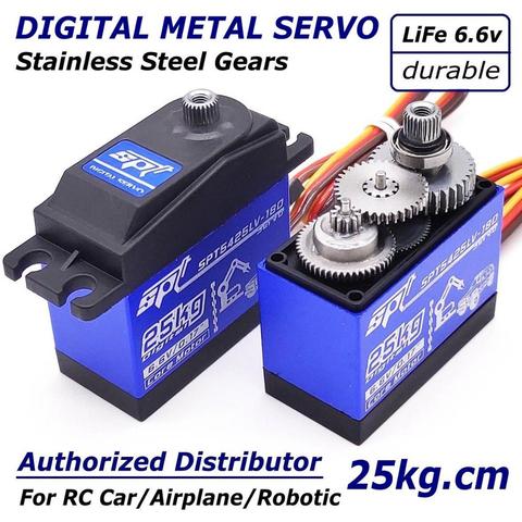 SPT5425LV 25kg Large Torque Digital Standard Servo Water Proof For 1:8 1:10 RC Car Climber Airplane Metal Gear Case ► Photo 1/6