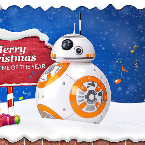 Upgrade Version BB-8 Ball 20.5cm RC Droid Robot 2.4G Remote Control BB8 Intelligent With Sound Robot Toys For Gifts Model Action ► Photo 1/6