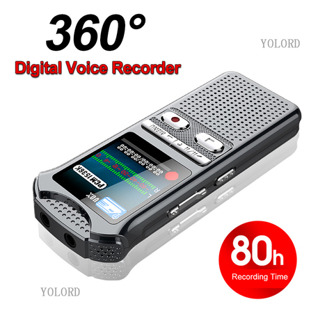 2022 New Luxury Professional Digital Activated Voice Recorder Audio Sound Dictaphone HIFI Music MP3 Player 8GB/16GB/32GB ► Photo 1/6