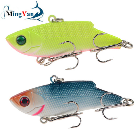 1Pcs Winter Ice Fishing VIB Vibration Hard Lure 5.5cm 9.5g Sinking Wobbler Artificial Plastic Bait with Treble Hook Pesca Tackle ► Photo 1/6