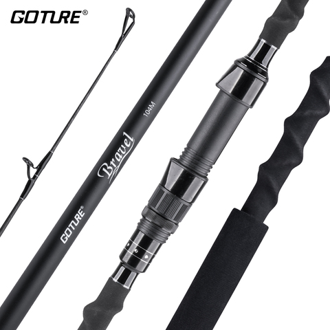 Goture Surf Fishing Rod 30T+40T Carbon Fiber Spinning Beachcasting Rods 4-piece Portable Travel Rod 9FT 10FT 11FT 12FT ► Photo 1/6