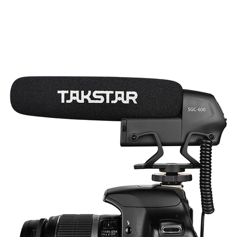 Takstar SGC-600 Shotgun Microphone Super Cardioid Mini Condenser Mic for DSLR DV Cell Phone in Photography Interview Application ► Photo 1/4