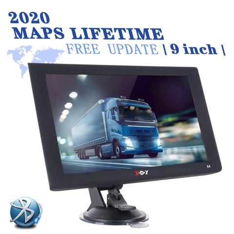 Xgody X4 Car GPS Navigation 9 inch Bluetooth AVIN Navitel 2022 Europe America Map Sat Nav Truck gps Navigators FM Touch Screen ► Photo 1/6