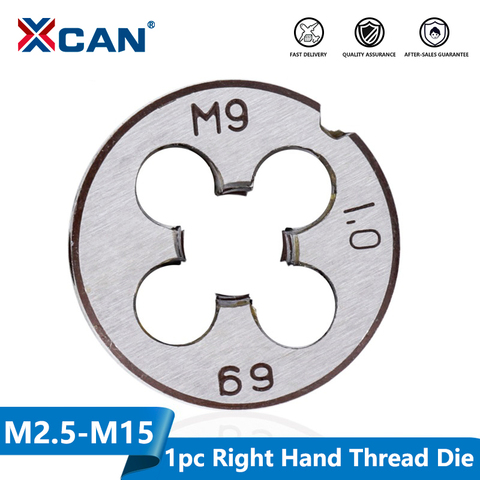 XCAN 1pc M2 M3 M4 M5 M6 M7 M8 M9 M10 M12 M14 M15 M16 Right Hand Thread Die Metal Threading Tools Metric Thread Die ► Photo 1/6