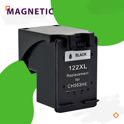 HP Magnetic Compatible Black Ink Cartridge HP122 for HP 122 XL Deskjet 1000 1050 2000 2050 1510 3050 3000 3050A Printer 122XL ► Photo 1/6