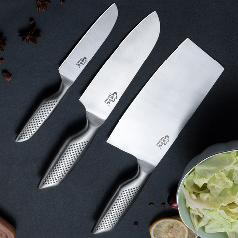 3pcs Stainless Steel Kitchen Knife Household Kitchen Knives Chef's Knife for Cutting Meat Slices and Vegetables Fruit Knife ► Photo 1/6