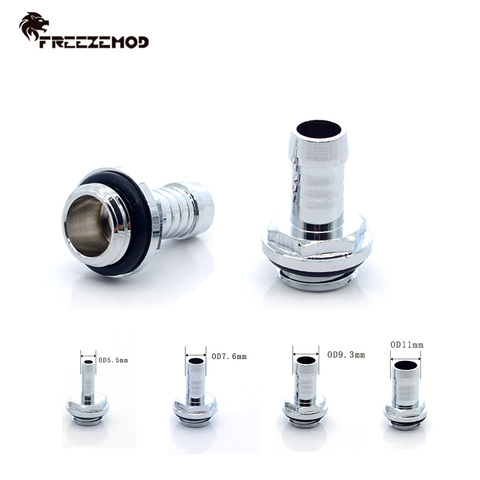 FREEZEMOD Pagoda Super Thin OD5.5/7.6/9.3/11mm Soft Tube Fitting G1/4' Connector Hose PVC 4-5mm For Water Cooler System Modding ► Photo 1/5