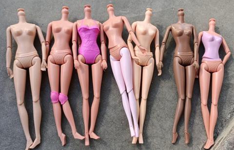 Doll Multi-Joints Movable Figure Body 1/6 Doll Toy Figure Brown Beige White Doll Yoga Slim Fat Body Girl DIY Dressing Gift Toy ► Photo 1/6