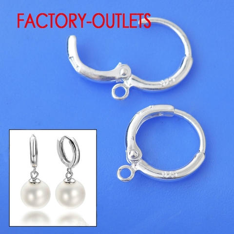 10PCS Genuine 925 Sterling Silver Earrings Accessories Fashion Jewelry Findings Design DIY Jewelry 925 Stamped Factory Price ► Photo 1/1