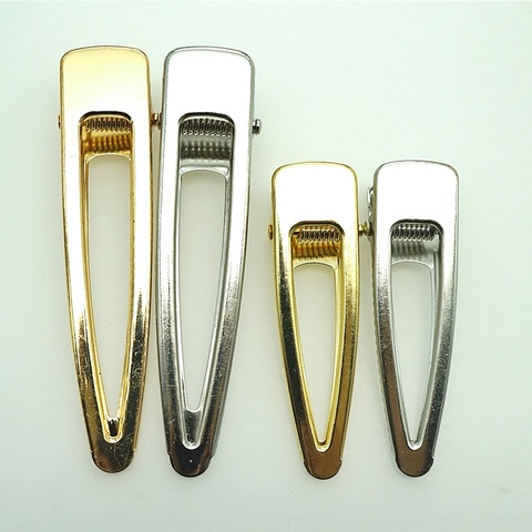 10pcs gold/rhodium Hair Clips Fashion triang Hairpin Blank Base for Diy Jewelry Making Pearl Hair Clip Setting craft supplie ► Photo 1/6