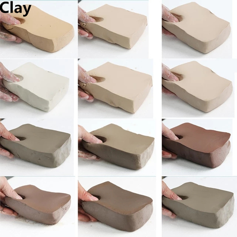 250g safety soft clay mud Jingdezhen for children's DIY porcelain clay sculpture kaolin white clay sculpture ceramic art XJ11 ► Photo 1/6