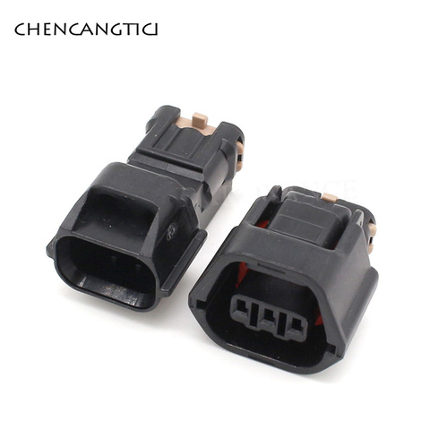 2 Sets 3 Pin Way 1.2mm Auto Speed Wire Connector EVO Mivec Camshaft Sensor Plug For Mitsubishi Nissan 7283-8730-30 MG641234-5 ► Photo 1/3