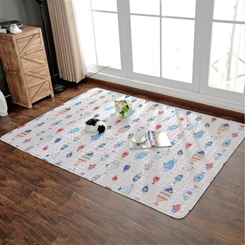 Cotton Quilted Children Crawling Developing Mats Kids Rug Puzzle Kids Game Pad Toys Home Decor Carpet Tatami Rug ► Photo 1/6