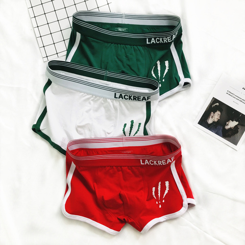 1 Pcs Mens Boxer Shorts Solid Color Men Underwear Cotton Breathable Fashion Men's Panties Comfortable Sports Underpants 2022 New ► Photo 1/6