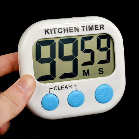 Magnetic Sports Digital Clock Large LCD Kitchen Cooking Timer Loud Alarm Clock Timer Count Down Up Timers Countdown&up Timers ► Photo 1/6