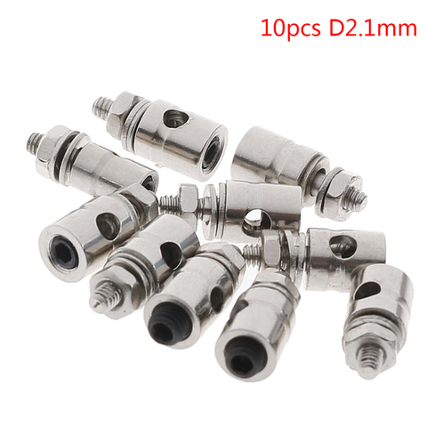 10Pcs 2.1mm/1.8mm/1.5mm/1.1mm RC Airplane Boat Pushrod Linkage Stopper Servo Connectors Adjustable Diameter  Helicopter Rc Boat ► Photo 1/6
