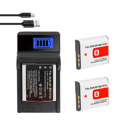 Np-bg1 Battery For Sony Cyber-Shot DSC-W100 DSC-WX1 DSC-H50 DSC-H55 DSC-H3 DSC-H7 DSC-H9 DSC-H10 DSC-H20  NP FG1 Npbg1 ► Photo 1/6