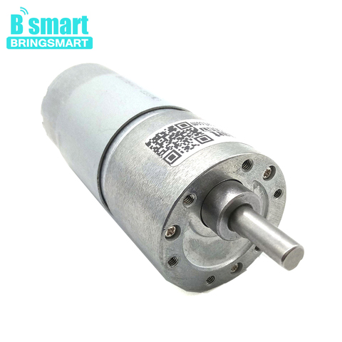 Bringsmart 37GB555 High Torque Electric Motor Low Speed DC 12V 24V Reversed High Torque 6-800RPM 15W Low Noise Gear Motor Robot ► Photo 1/6