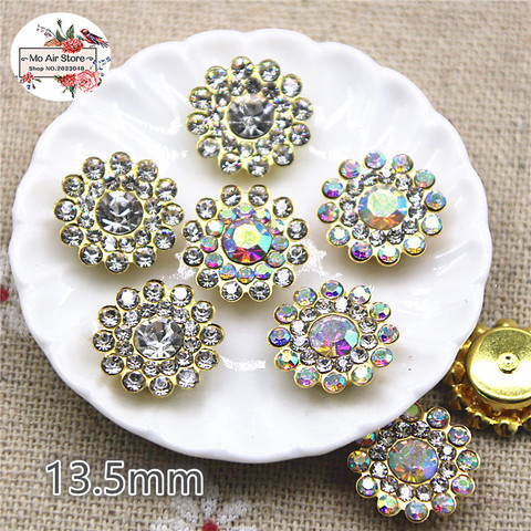 20pcs rhinestones bling-bling round flat back Buttons Home Garden Crafts Cabochon Scrapbooking Clothing accessories ► Photo 1/3