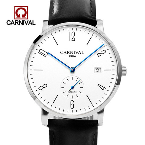 Relogio Masculino Carnival Brand Luxury Automatic Watch Men Ultra Thin Business Calendar Mechanical Wrist Watches Clock Man 2022 ► Photo 1/6