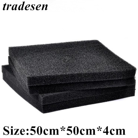 50cmx50cmx4cm Black Filtration Foam Aquarium Fish Tank Biochemical Filter Sponge Pad Skimmer Long Use Time Sponge Supply Tank ► Photo 1/6