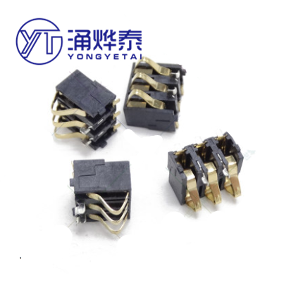 YYT 77 Battery Holder 7*7 3P Shrapnel Battery Connector Cell Phone Battery Contact Tab 7.7 Height BC-4-3P ► Photo 1/1