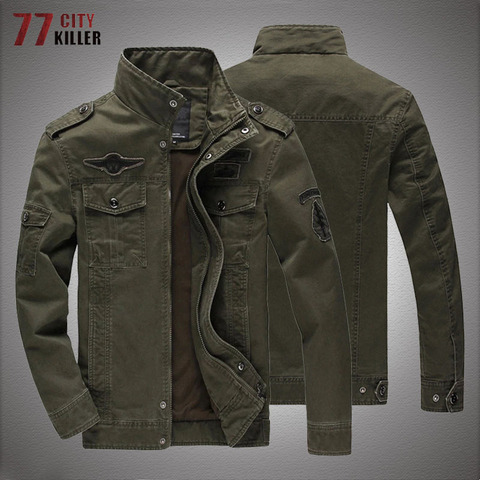 Big Size 6XL Tactical Jackets Men Cotton Military Flight Army Cargo Jacket Male Autumn Casual Air Force Bomber Coats Mens Jacket ► Photo 1/6