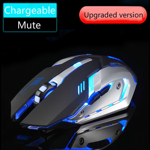 Free Wolf X7 Wireless Mouse Charging Mouse 2.4Ghz Wireless Computer Accessories Desktop Ergonomic Mouse Pratical Gaming Mouse ► Photo 1/3