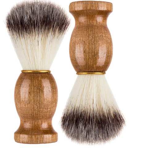 2022 Badger Hair Men's Shaving Brush Barber Salon Men Facial Beard Cleaning Appliance Shave Tool Razor Brush with Wood Handle ► Photo 1/5