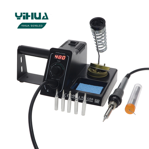 Yihua 926 LED 220V EU plug 60W soldering station 908D 908  upgrade version Send 5pcs soldering iron tip ► Photo 1/6