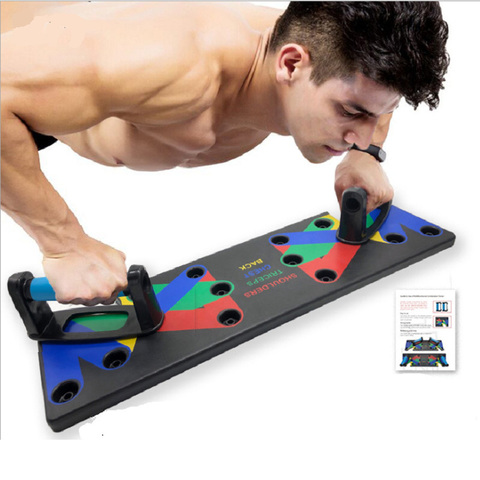 9 In 1 Push Up Rack Board  Stands Body Building Training System Gym Equipment Men Women Comprehensive Fitness Exercise Push-up ► Photo 1/5