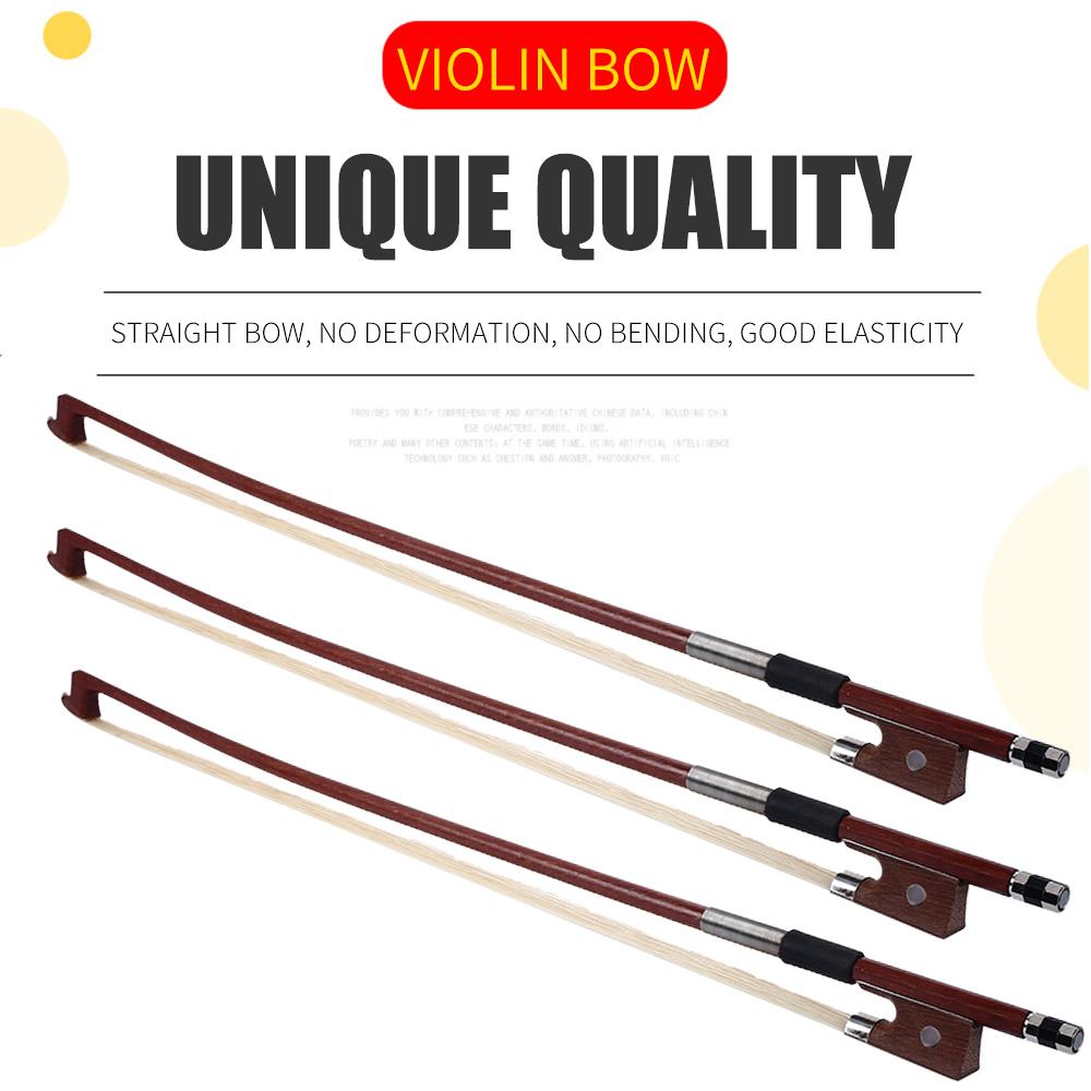 Portable 1/4 1/8 Playing Violin Bow Octagonal Bow Musical Instruments Practice For Beginner Violin Accessories ► Photo 1/6