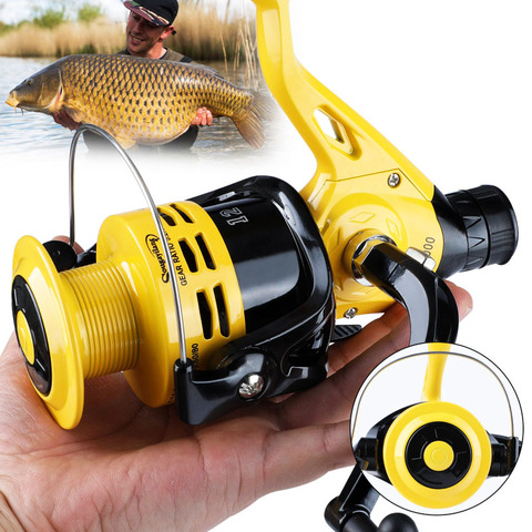 Sougayilang New 2000-7000 Series 11+1BB 5.5:1 Spinning Fishing Reel Feeder Fishing Carp Fishing Wheel Fishing Tackle Pesca ► Photo 1/6