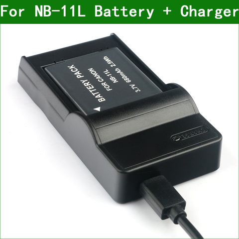 NB-11L NB11L NB-11LH NB11LH Digital Camera Battery + Charger For Canon IXUS 140 145 150 155 160 165 170 175 180 185 190 125 HS ► Photo 1/6