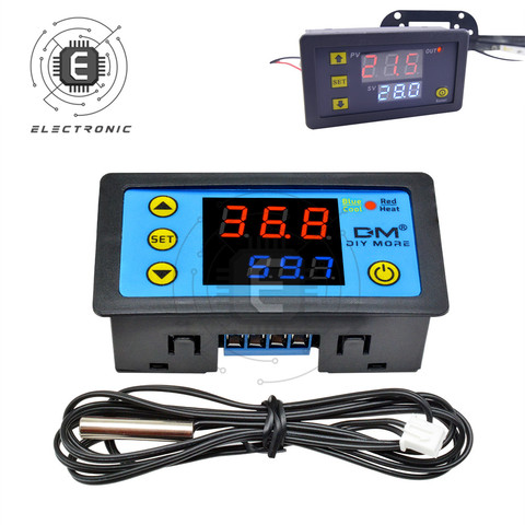 W3230 W3231 Temperature Controller DC 12V 24V 110V 220V Digital Thermostat Thermoregulator for Incubator Termostato Meter Test ► Photo 1/6