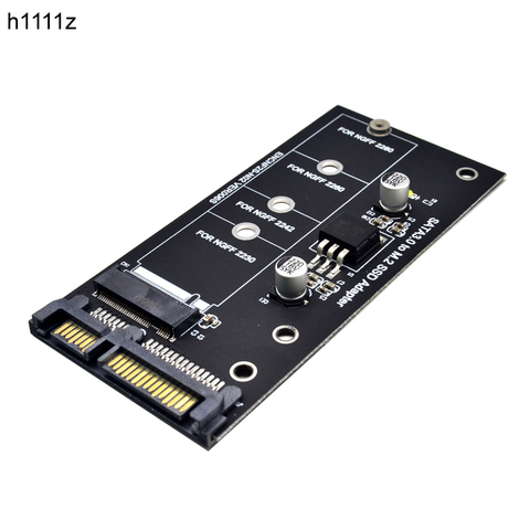 H1111Z Add On Card NGFF M.2 Adapter M2 SATA3 Raiser M.2 to SATA Adapter SSD M2 to SATA Expansion Card B Key Suppor 30/42/60/80mm ► Photo 1/6