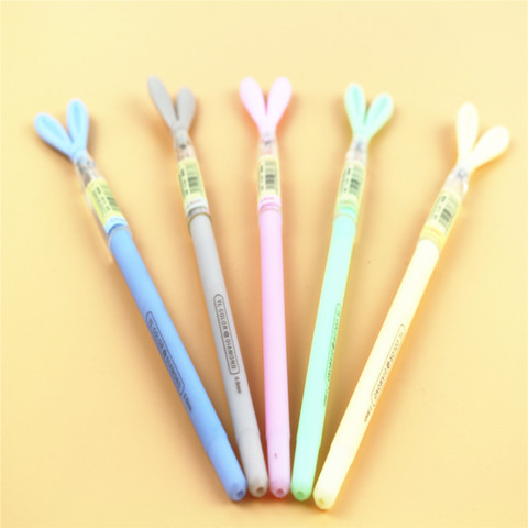 many color Kawaii  gel pen wholesale Cute cute rabbit jelly refill pens  Stationery office for school 2022 ► Photo 1/1