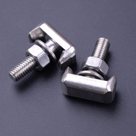 CITALL 2PCS Battery Cable Terminal Connectors Fastener T-Bolt Fit For Audi Cadillac Chevrolet GMC Saturn VW 64740 6X0915138 ► Photo 1/4