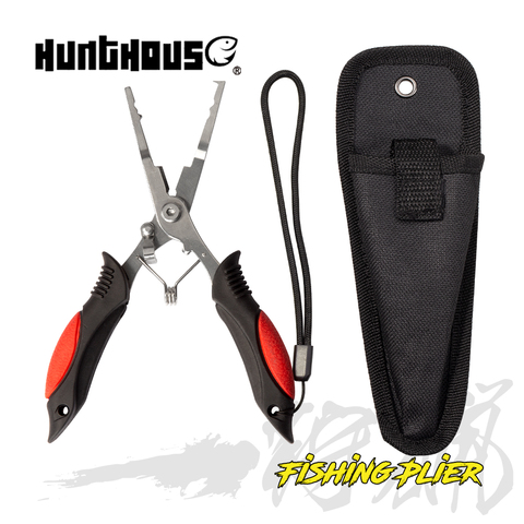 Hunthous Fishing Plier Stainless Steel Plier Fishing Lure Scissor Braid Line Lure Cutter Hook Remover Tackle Tool Cutting Tongs ► Photo 1/6