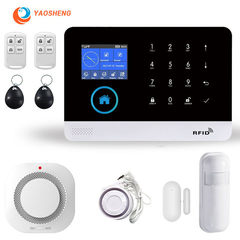 PG-103 Wireless WIFI GSM Alarm With Metal Detector Window Door Sensor Smart Home Kit Security Alarm System For iOS Android APP ► Photo 1/6