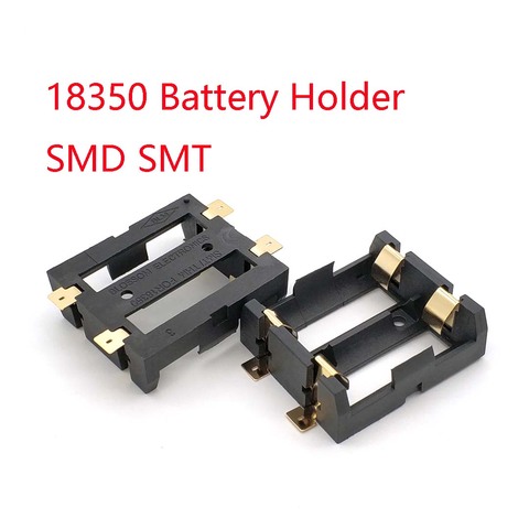 2*18350 Battery Holder Smd Smt Batteries Case Storage Box With Bronze Pins 2 Slot 2*18350 Rechargeable Battery Shell ► Photo 1/6