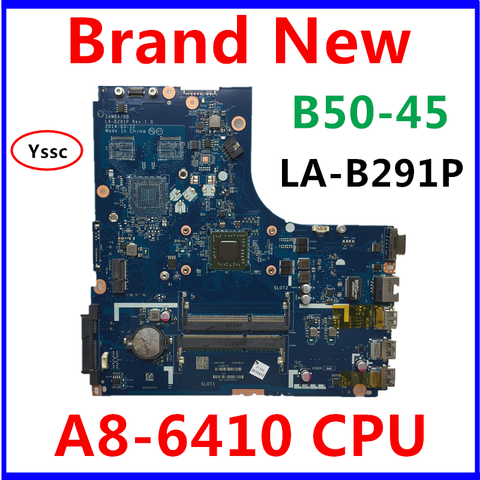 New New ZAWBA/BB LA-B291P Motherboard for Lenovo B50-45 Laptop motherboard B50-45 mainboard with AMD A8-6410 CPU  100% test work ► Photo 1/5