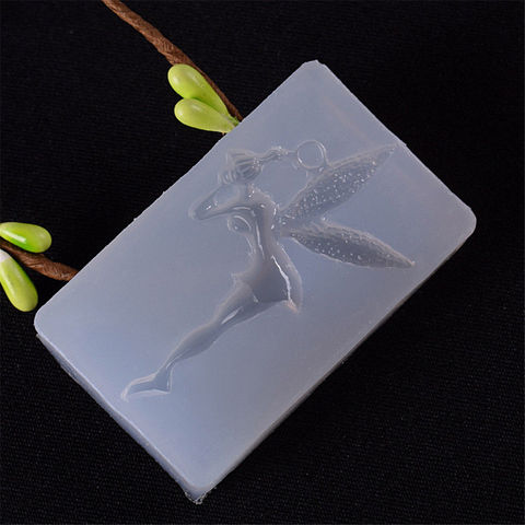Angel Girl Flower Fairy Shape Craft Jewelry Key Chain Making Mold Epoxy Resin Mold DIY Craft Silicone Mould DIY Resin Decorative ► Photo 1/6