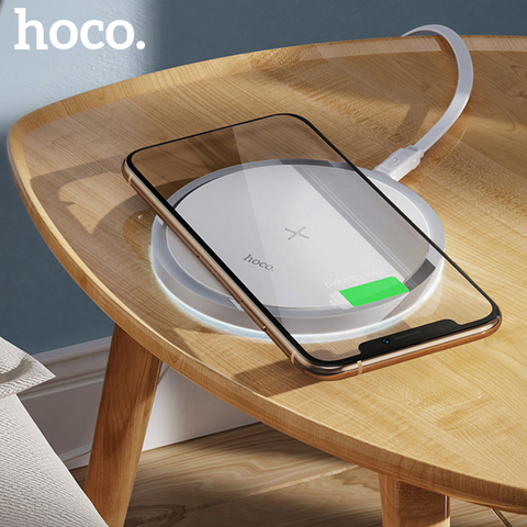 HOCO 15W Fast Wireless Charger qi Wireless Charging Pad For iPhone 12 Pro Max 11 Pro X Xs Max Xiaomi mi 10 Samsung S10 S20 ► Photo 1/6