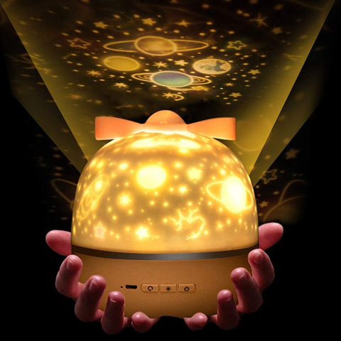 Music Projector Night Light With BT Speaker ReChargeable Universe Starry Sky Rotate LED Lamp Star Projector Light Kids baby Gift ► Photo 1/6