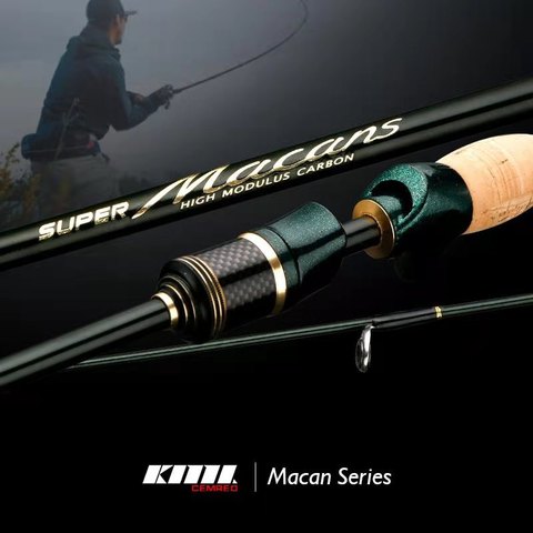 CEMREO Spinning Casting Fishing Rods 2.1m 4 Sections Portable Rods Travel M Action Fishing Tackle ► Photo 1/6