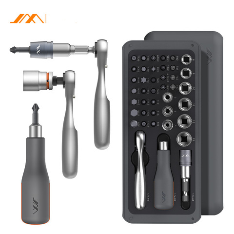 JIMI 41 IN 1 Screwdriver S2 Magnetic Bits Ratchet Wrench Screwdrivers Kit DIY Household Repair Tool ► Photo 1/6