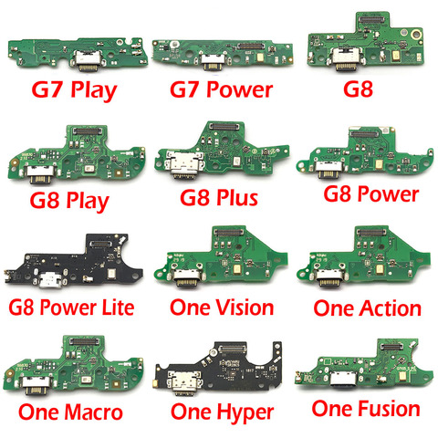 Dock Connector Charging Charger Port Board For Motorola Moto G3 G5 G4 G6 G7 G8 Play Plus One Macro Hyper Power USB Flex Cable ► Photo 1/6